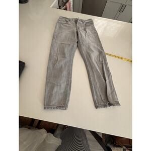 Levi's 501 Button Fly Light Gray Straight 24 X 30